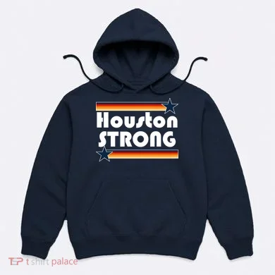 Houston Strong Baseball Star Logo Hoodie