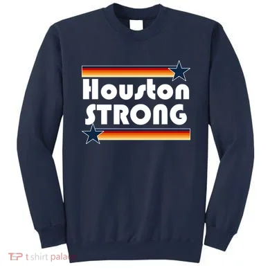 Houston Strong Baseball Star Logo Sweatshirt