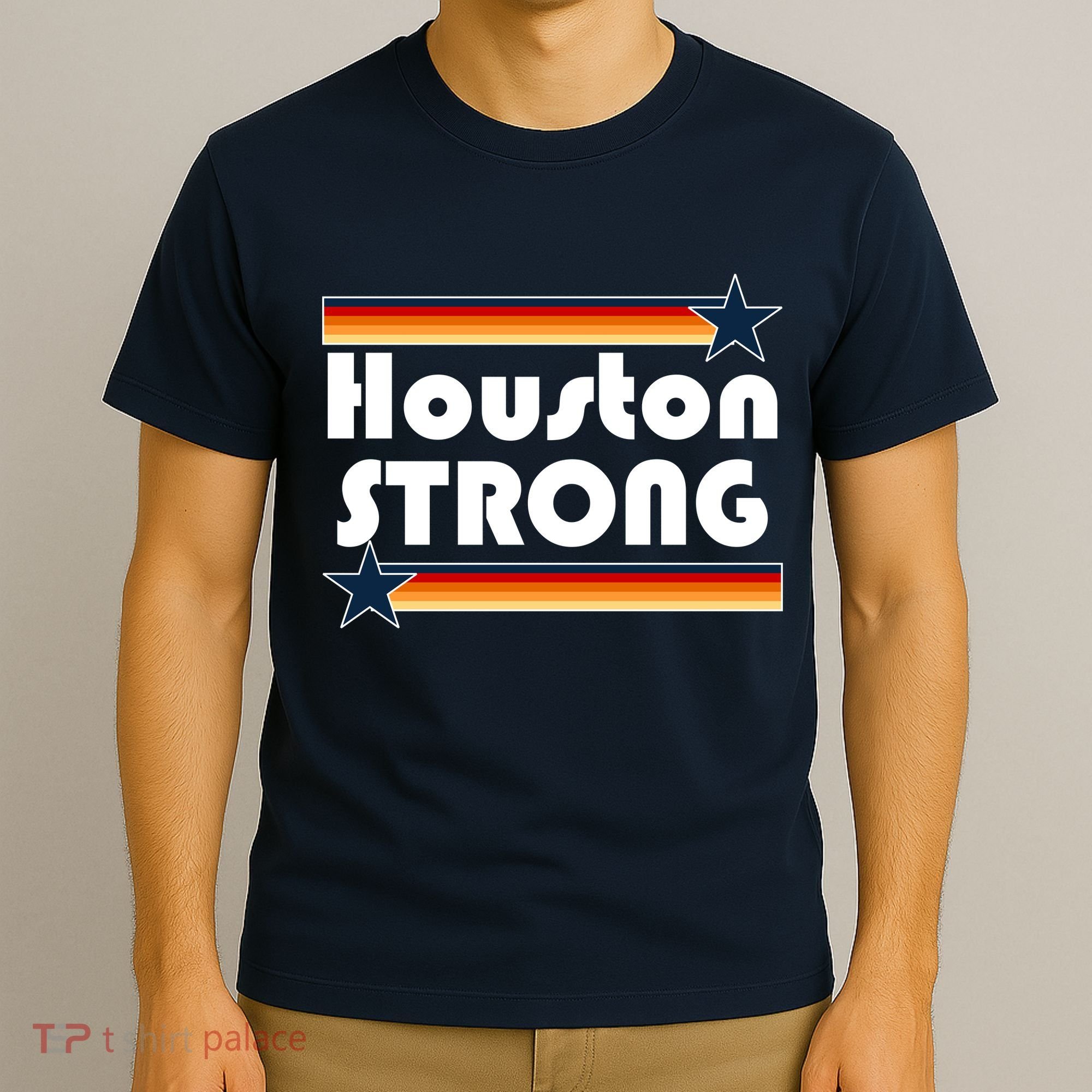 Houston Strong Baseball Star Logo T-Shirt