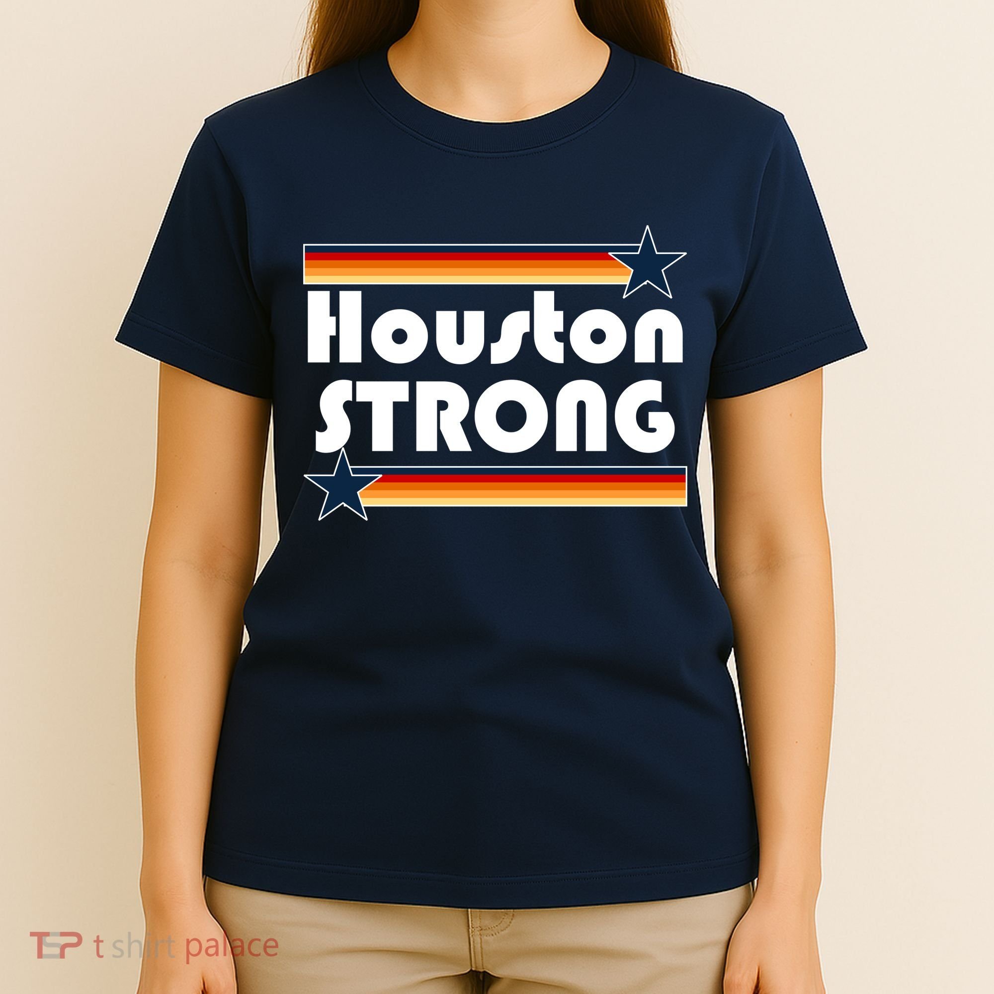 Houston Strong Baseball Star Logo T-Shirt