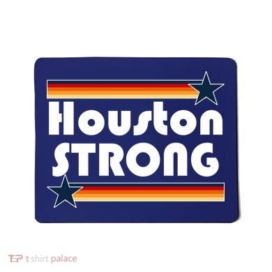 Houston Strong Baseball Star Logo Mousepad