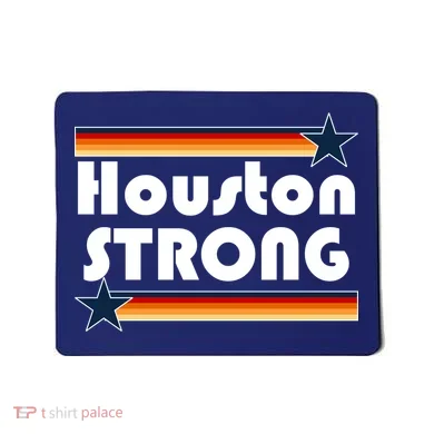 Houston Strong Baseball Star Logo Mousepad