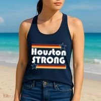 Houston Strong Baseball Star Logo Women's Tank Top thumb 2