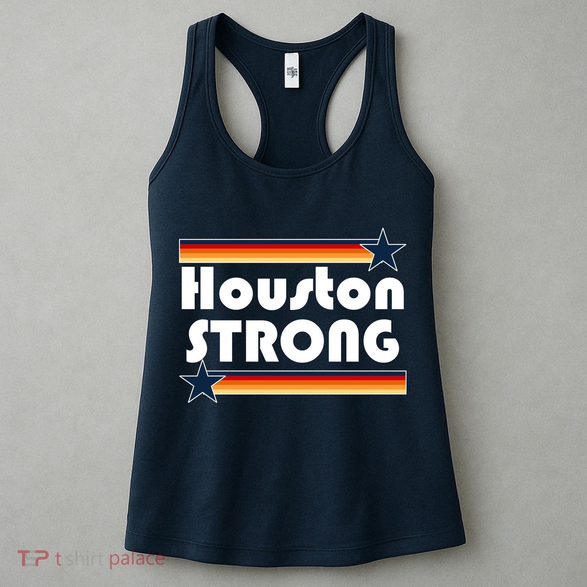 Houston Strong Baseball Star Logo Women's Tank Top