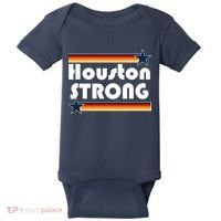 Houston Strong Baseball Star Logo Baby Bodysuit thumb 0