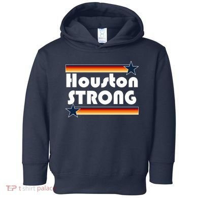 Houston Strong Baseball Star Logo Toddler Hoodie