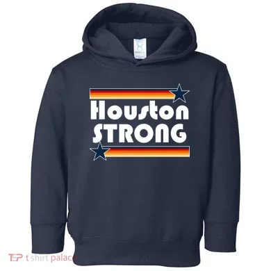 Houston Strong Baseball Star Logo Toddler Hoodie