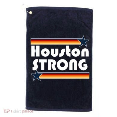 Houston Strong Baseball Star Logo Golf Towel