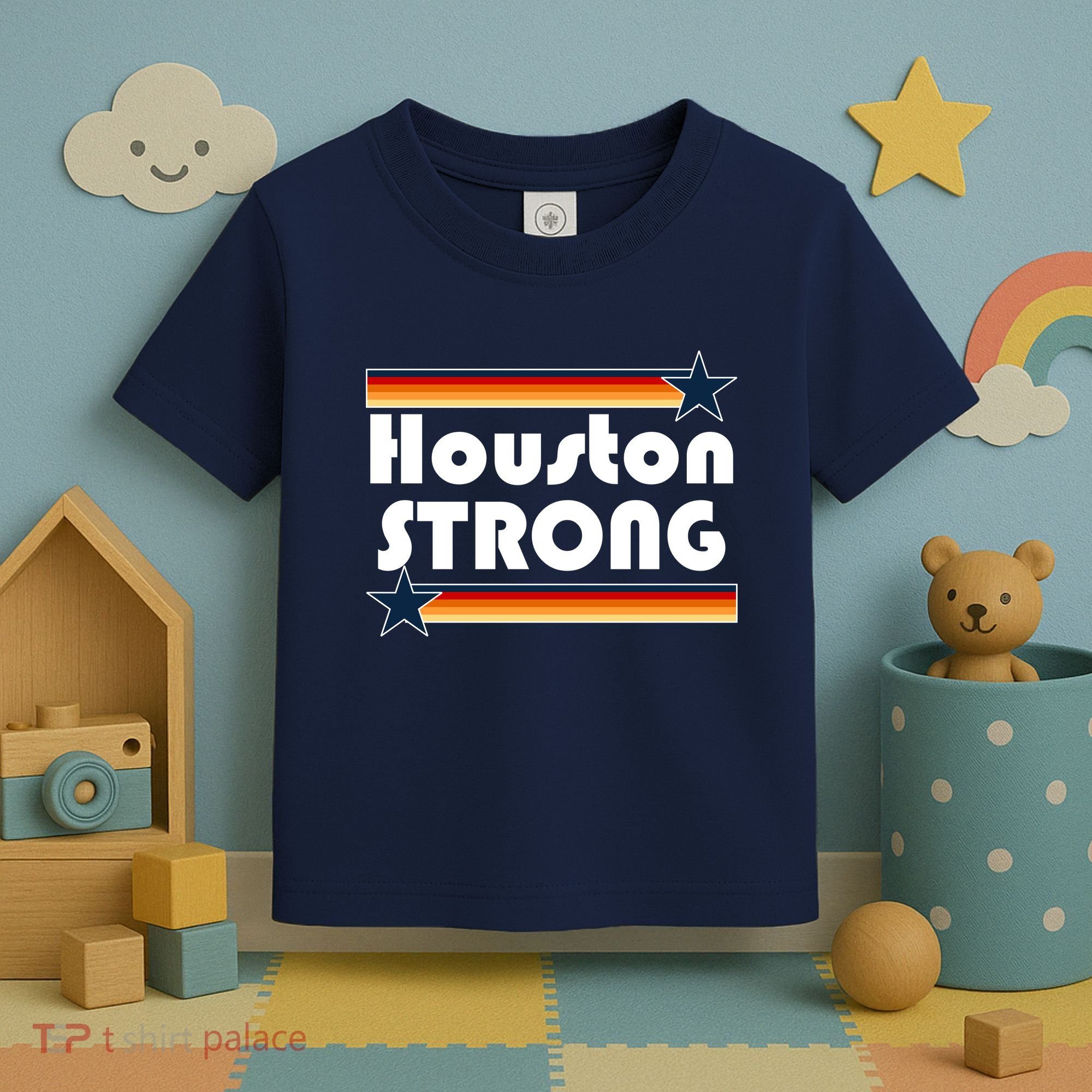 Houston Strong Baseball Star Logo Toddler T-Shirt