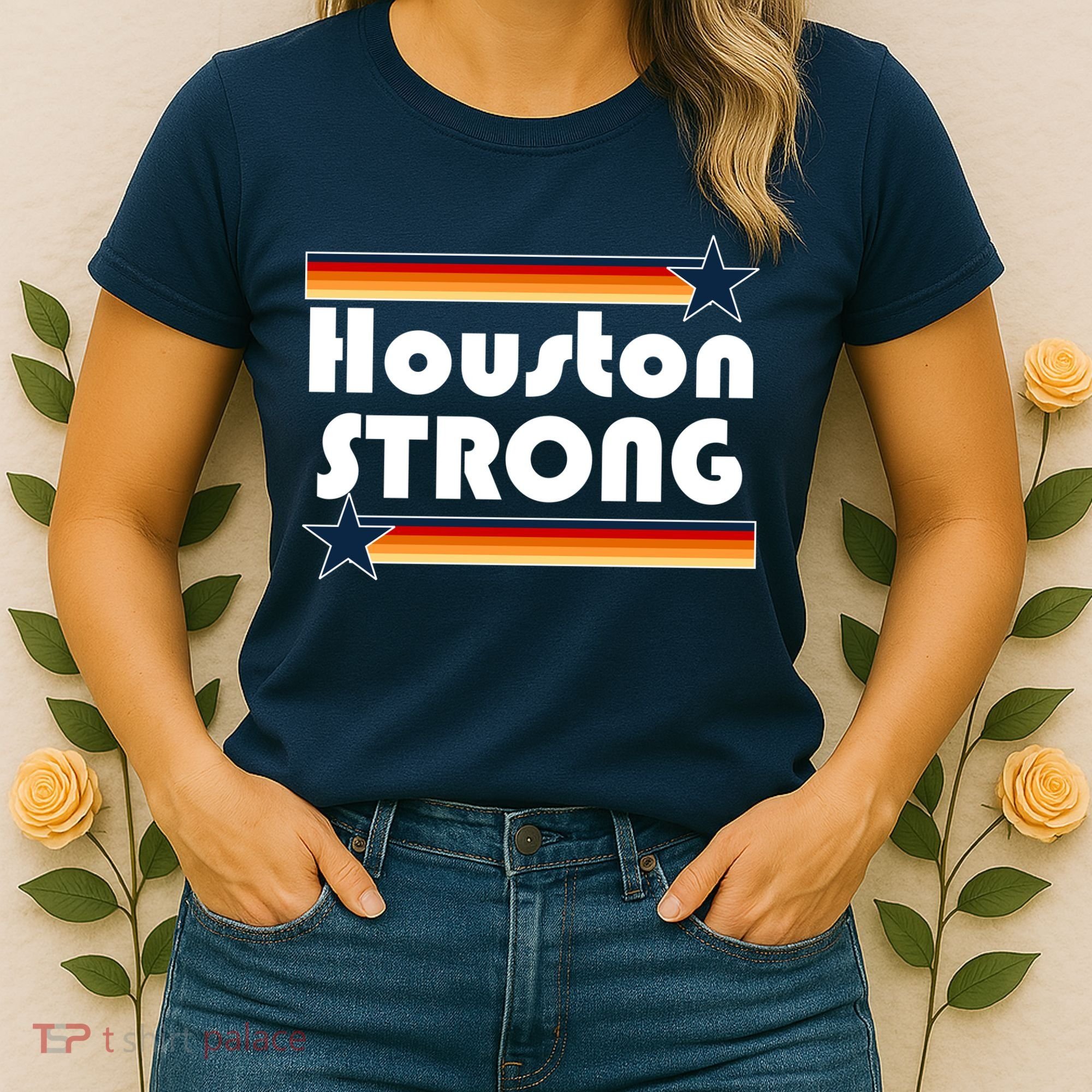 Houston Strong Baseball Star Logo Women's T-Shirt
