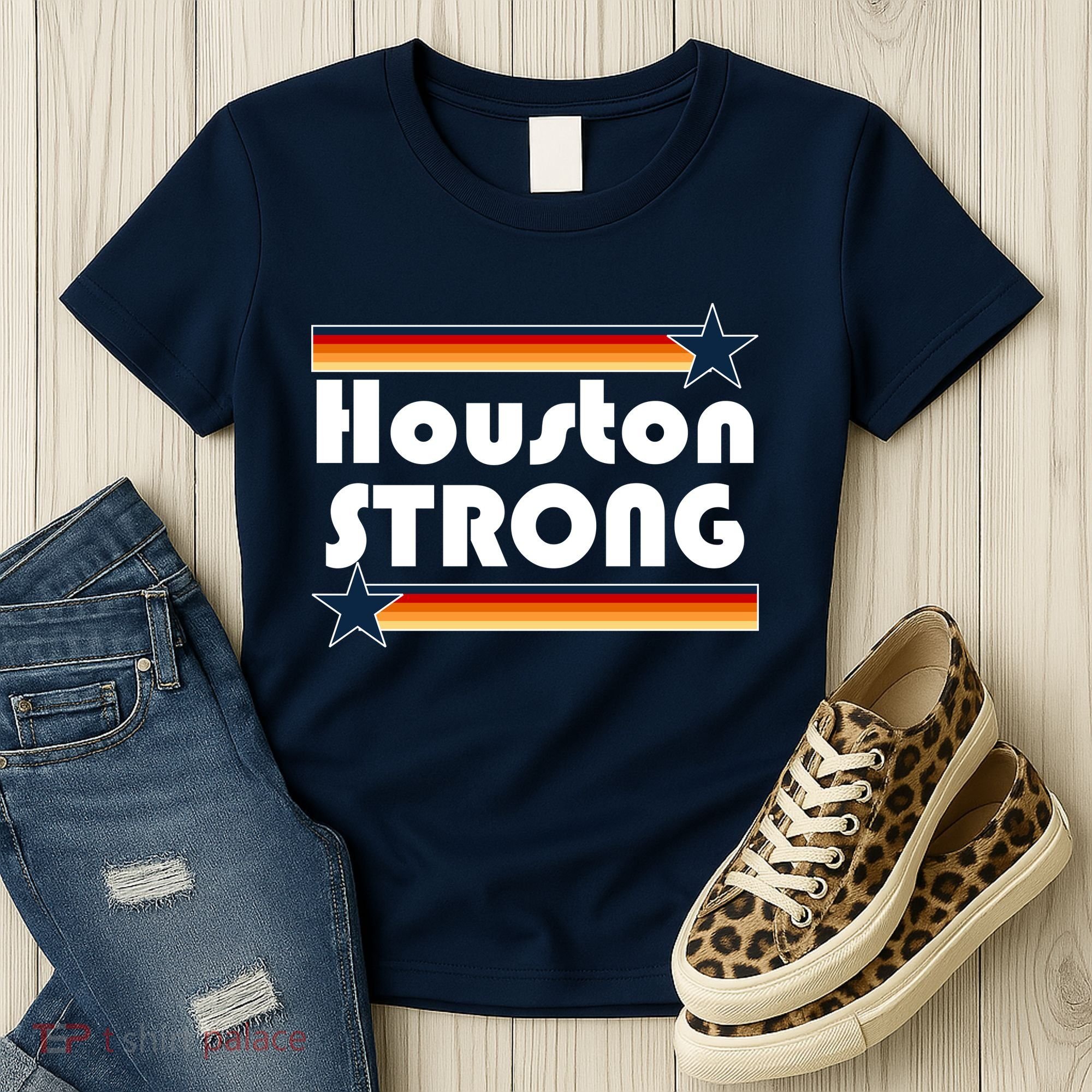 Houston Strong Baseball Star Logo Women's T-Shirt