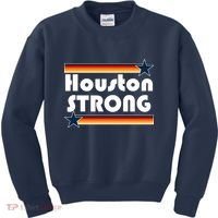 Houston Strong Baseball Star Logo Kids Sweatshirt thumb 0
