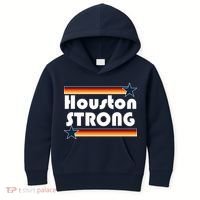 Houston Strong Baseball Star Logo Kids Hoodie thumb 0