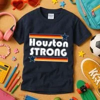 Houston Strong Baseball Star Logo Kids T-Shirt thumb 3