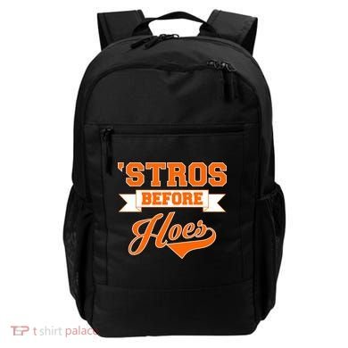 Houston 'Stros Before Hoes Baseball Script Backpack