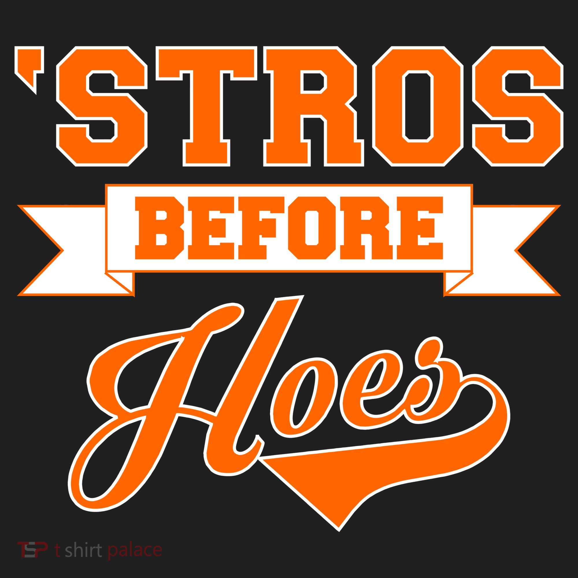 Houston 'Stros Before Hoes Baseball Script Tumbler