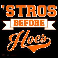Houston 'Stros Before Hoes Baseball Script Ornament thumb 1