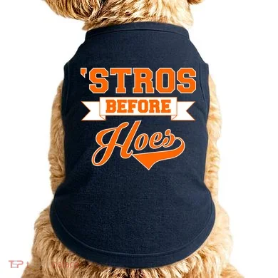 Houston 'Stros Before Hoes Baseball Script Doggie Tank