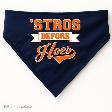 Houston 'Stros Before Hoes Baseball Script USA-Made Doggie Bandana