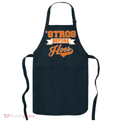 Houston 'Stros Before Hoes Baseball Script Apron