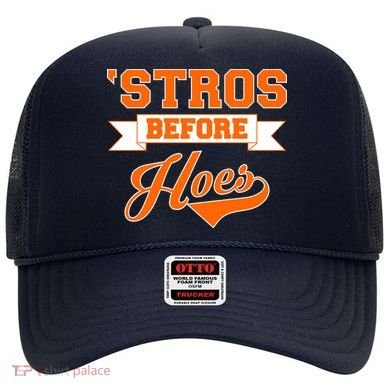 Houston 'Stros Before Hoes Baseball Script Hat