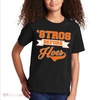 Houston 'Stros Before Hoes Baseball Script Kids T-Shirt thumb 2