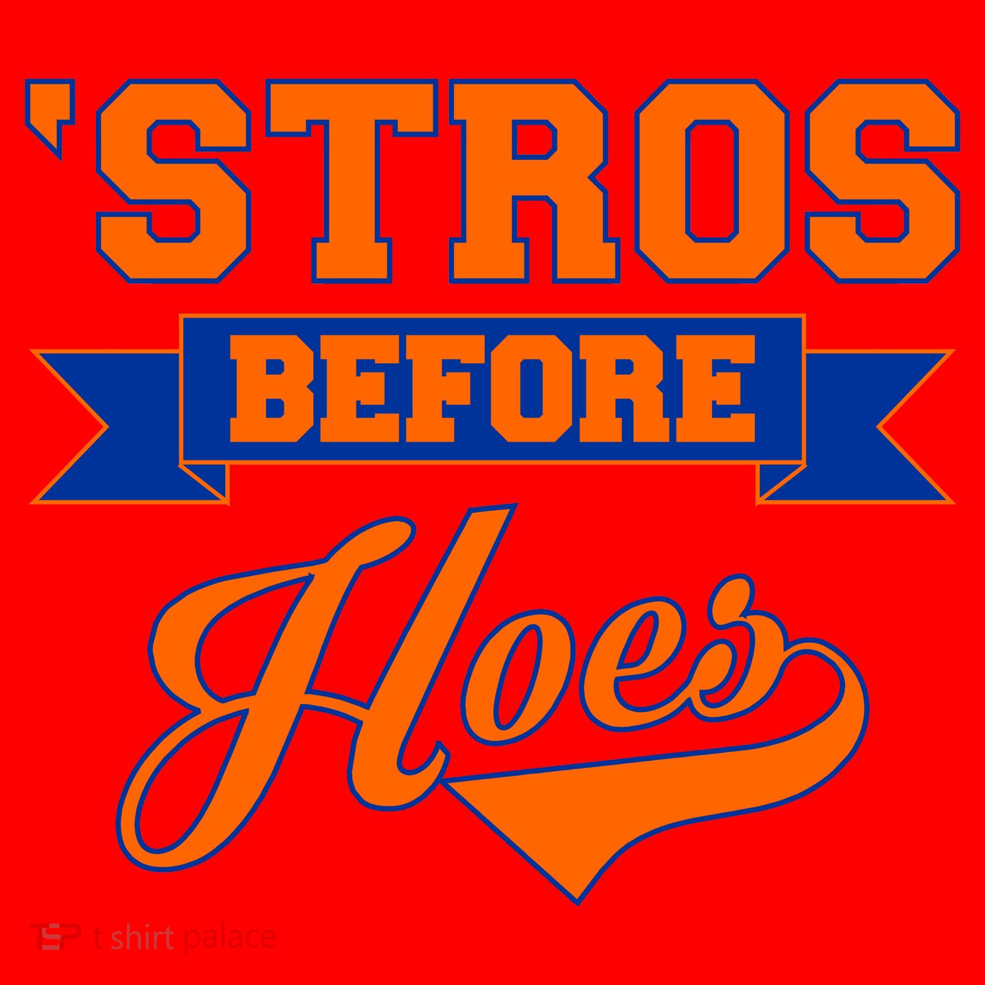 Houston 'Stros Before Hoes Baseball Script Santa Hat
