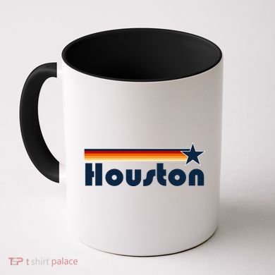 Houston Texas Baseball Colors Logo Coffee Mug