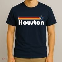 Houston Texas Baseball Colors Logo T-Shirt thumb 3