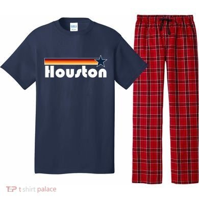 Houston Texas Baseball Colors Logo Pajama Set