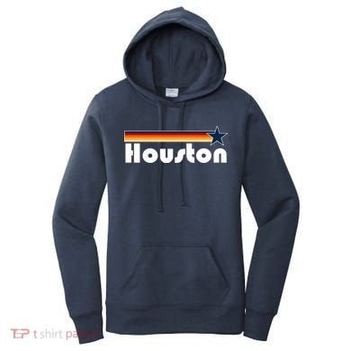 Houston Texas Baseball Colors Logo Women's Hoodie