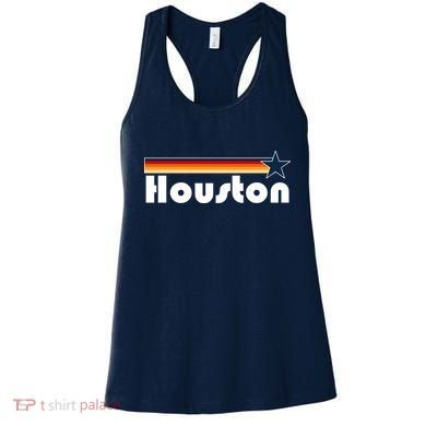 Houston Texas Baseball Colors Logo Women's Tank Top