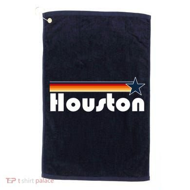 Houston Texas Baseball Colors Logo Golf Towel