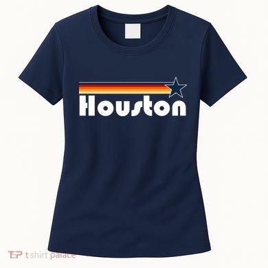 Houston Texas Baseball Colors Logo Women's T-Shirt
