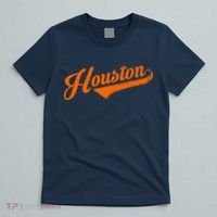 Houston, Texas City Vintage Baseball Script T-Shirt thumb 5