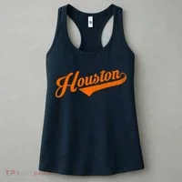 Houston, Texas City Vintage Baseball Script Women's Tank Top thumb 3