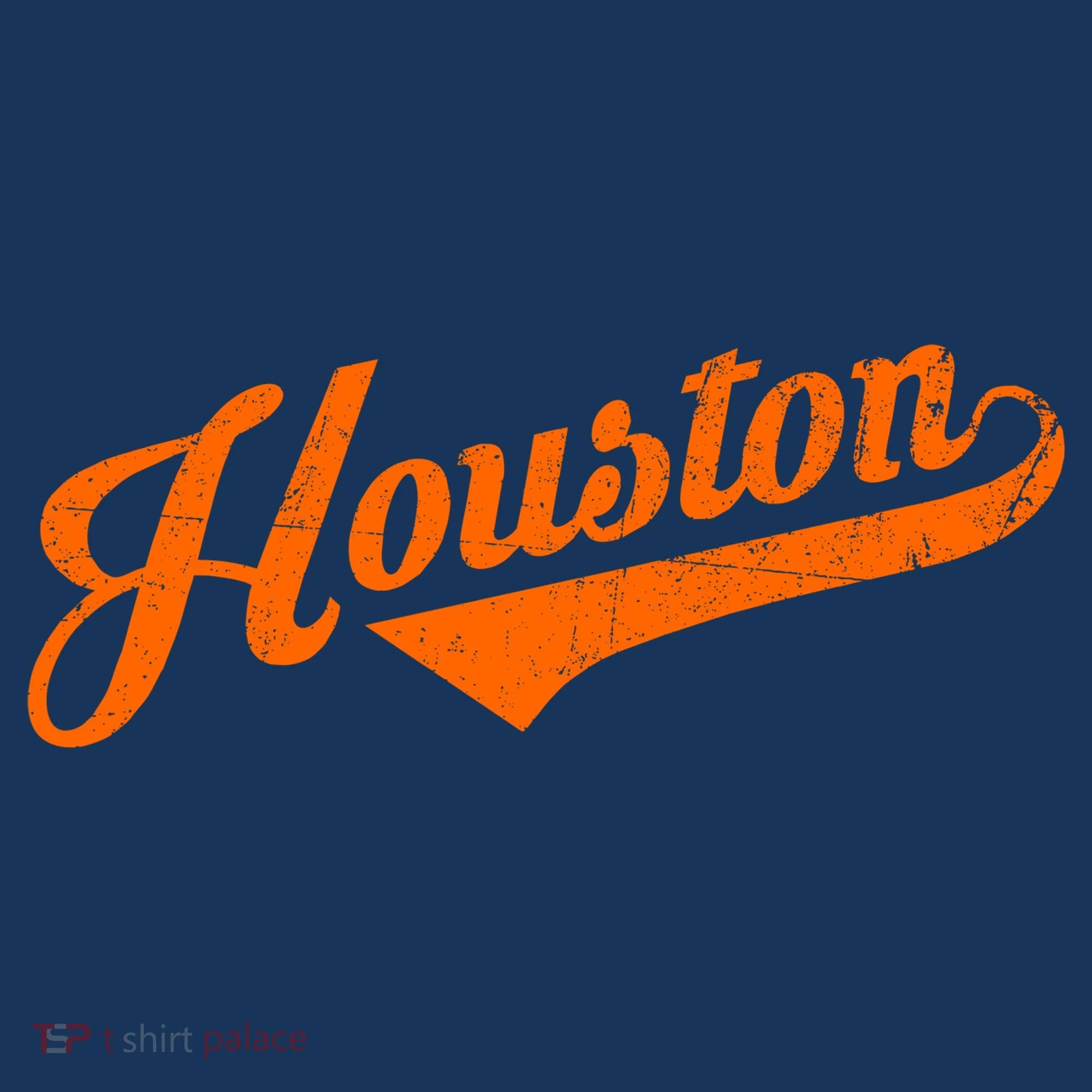 Houston, Texas City Vintage Baseball Script Kids Hoodie