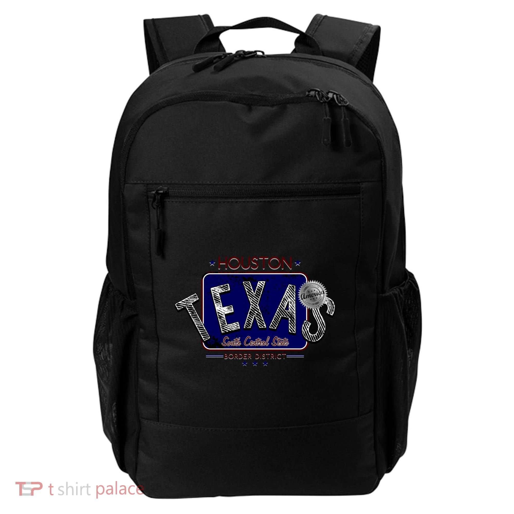Houston Texas Land of the Free Logo Backpack