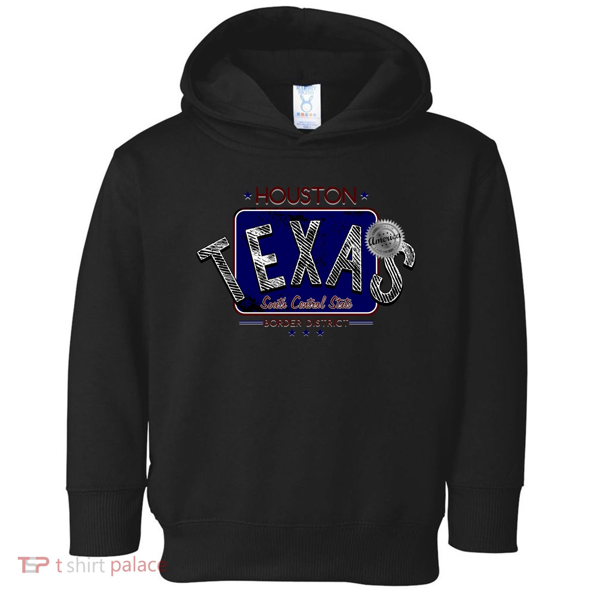 Houston Texas Land of the Free Logo Toddler Hoodie