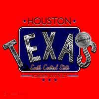 Houston Texas Land of the Free Logo Santa Hat thumb 1