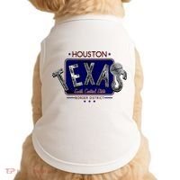 Houston Texas Land of the Free Logo Doggie Tank thumb 0
