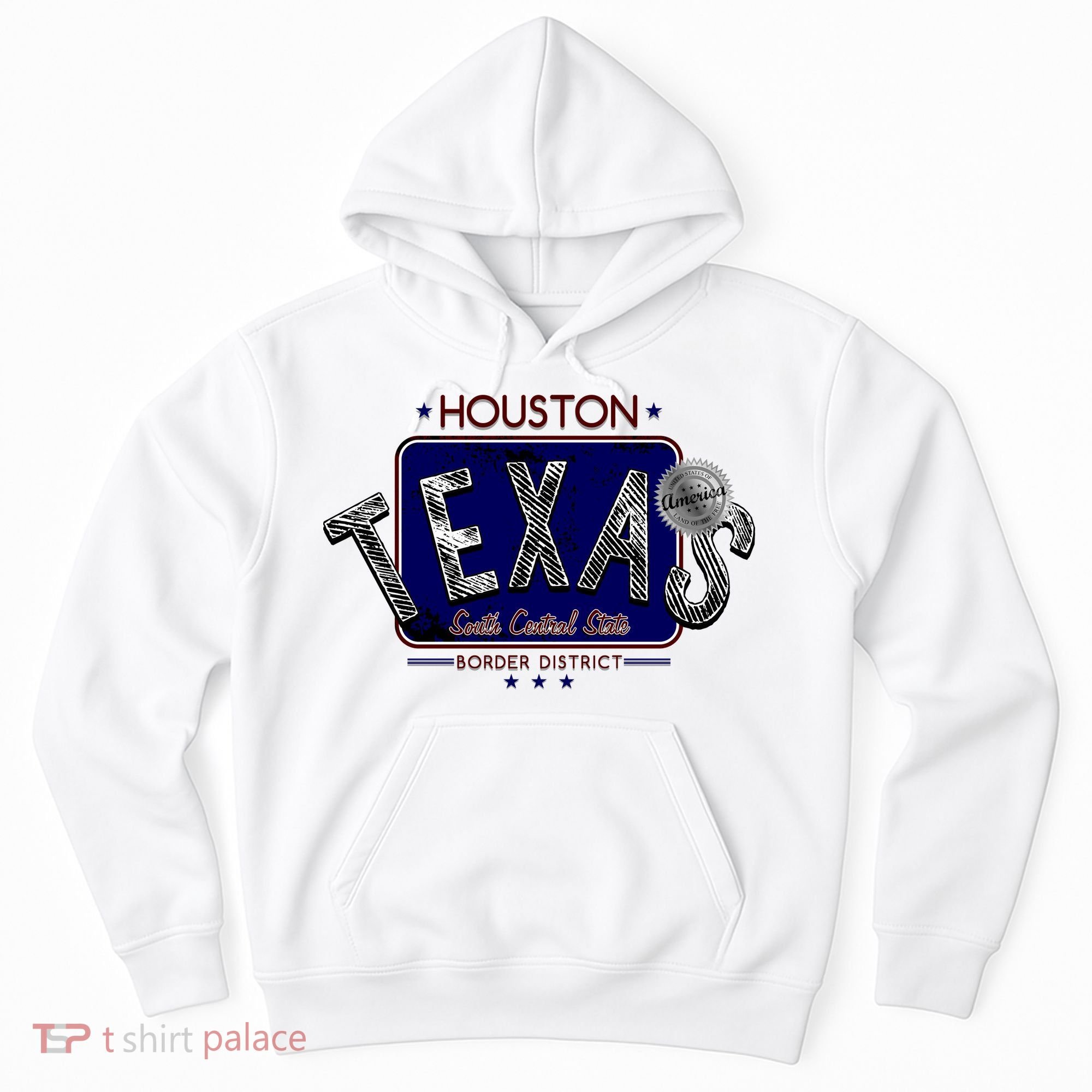 Houston Texas Land of the Free Logo Hoodie