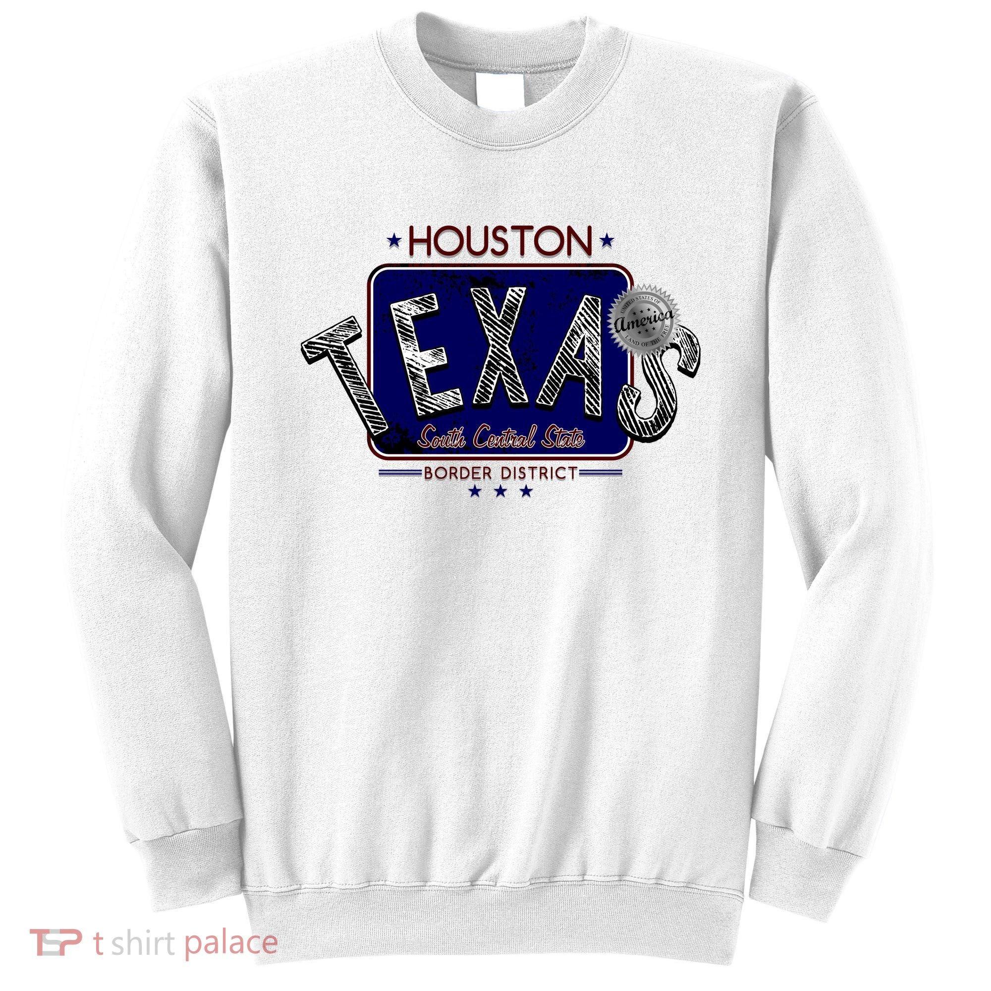 Houston Texas Land of the Free Logo Sweatshirt
