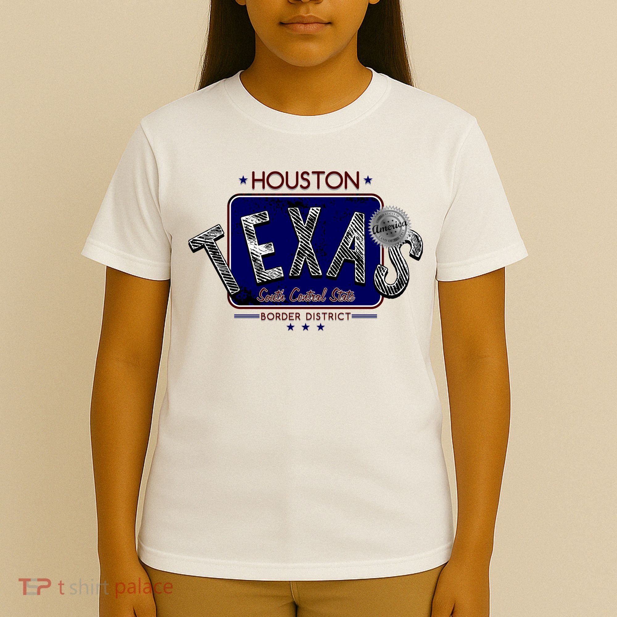 Houston Texas Land of the Free Logo T-Shirt
