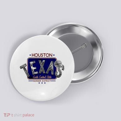 Houston Texas Land of the Free Logo Button
