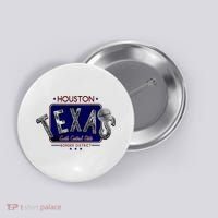 Houston Texas Land of the Free Logo Button thumb 0