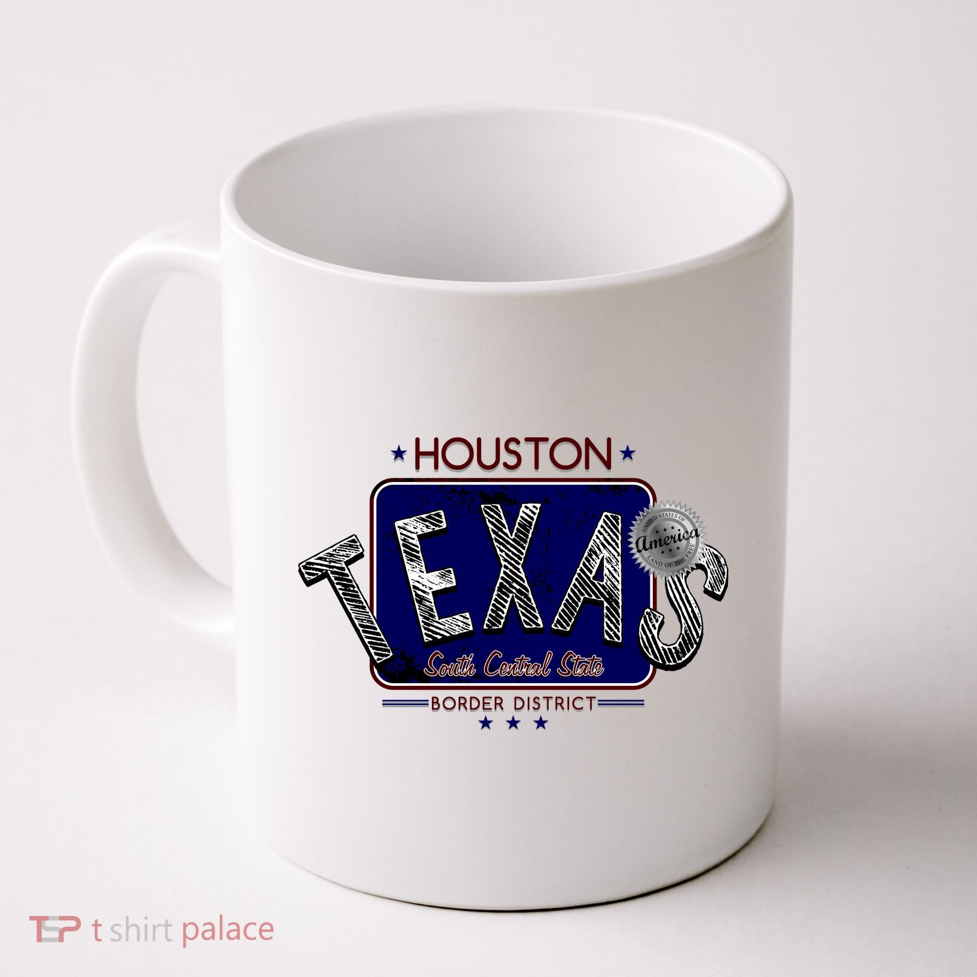 Houston Texas Land of the Free Logo Coffee Mug