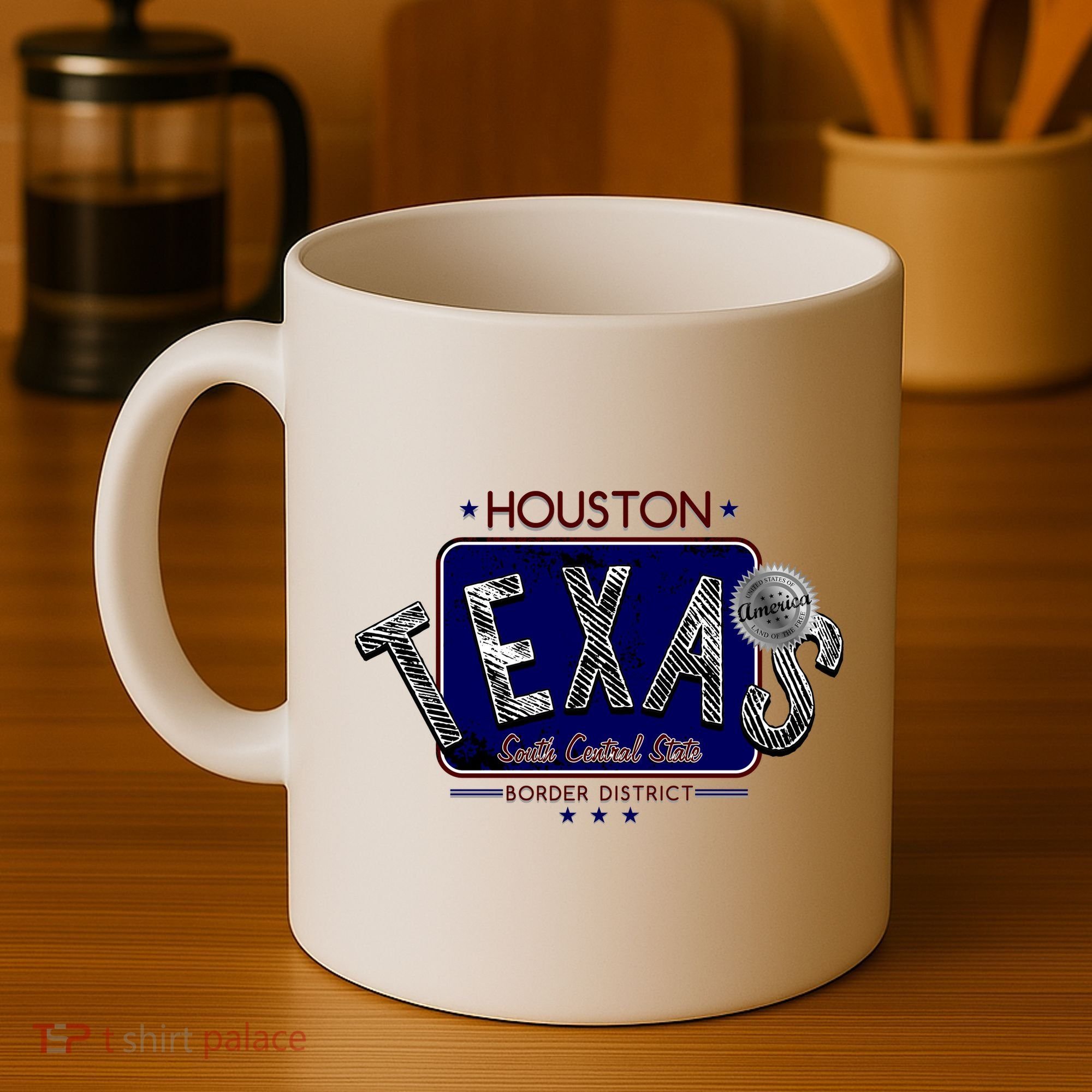 Houston Texas Land of the Free Logo Coffee Mug