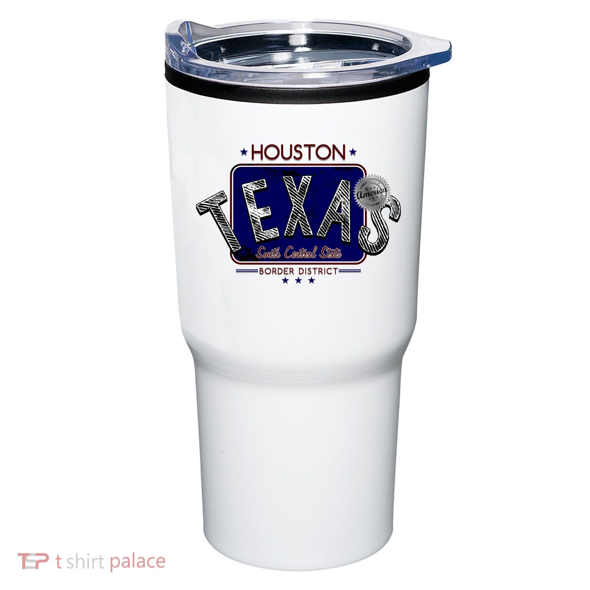 Houston Texas Land of the Free Logo Tumbler