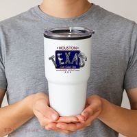 Houston Texas Land of the Free Logo Tumbler thumb 2